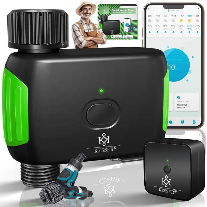 Beregeningscomputer - Besproeiingscomputer - Groen - KESSER®, Doe-het-zelf en Bouw, Gereedschap | Overige machines, Verzenden