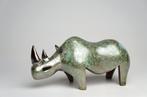 Urszula Despet - sculptuur, Green Rhinoceros - 11 cm -, Antiek en Kunst