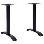 vidaXL Bistrotafelpoten 2 st 61x8x72 cm gietijzer zwart, Verzenden, Nieuw