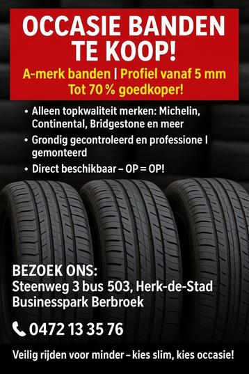 A merken occasie banden vanaf 25 euro per stuk mét montage, Auto-onderdelen, Banden en Velgen, Gebruikt, 17 inch, Zomerbanden