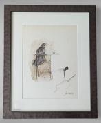 Jan Burssens (1925-2002) - Silhouette au bord de l’abîme, Antiek en Kunst