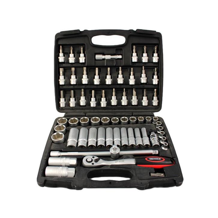 WEBER TOOLS 3/8 doppenset gereedschapskoffer 61 delig, Doe-het-zelf en Bouw, Gereedschap | Handgereedschap, Nieuw, Ophalen of Verzenden