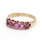 Bague - 18 carats Or jaune - Robijn, Nieuw