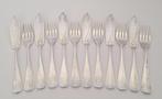 WMF / Geislingen - Visbestekset (12) - Jugendstil ca. 1900 -