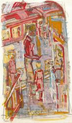 Gabriel Godard (1933) - Quai de gare, La famille, Dessin