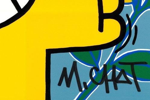 M.Chat (Thoma Vuille) (1977) - Chat Parisien Accolade (large, Antiek en Kunst, Kunst | Schilderijen | Modern