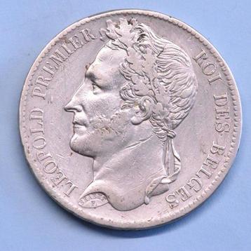 België. Leopold I. 5 Francs 1833 Positie A (Zonder