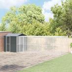 vidaXL Vogelkooi Antraciet 845 x 304 x 247 cm Gegevens staal, Verzenden