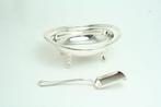 Suikerkom (3) - .800 zilver - Suikerpot met lepel, Antiek en Kunst