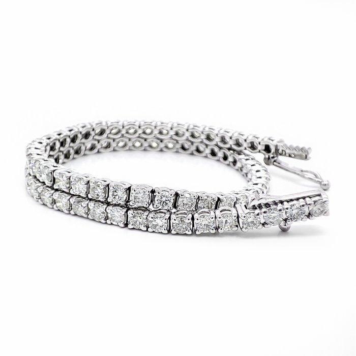 Armband - 14 karaat Witgoud - 3.26ct. tw. Diamant, Handtassen en Accessoires, Armbanden