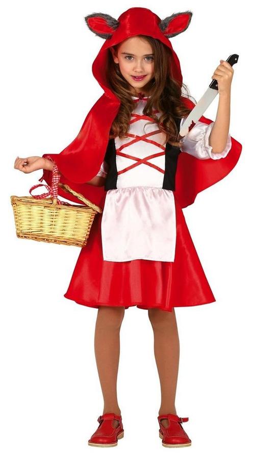 Roodkapje Kostuum Kind rood, Kinderen en Baby's, Carnavalskleding en Verkleedspullen, Nieuw, Verzenden