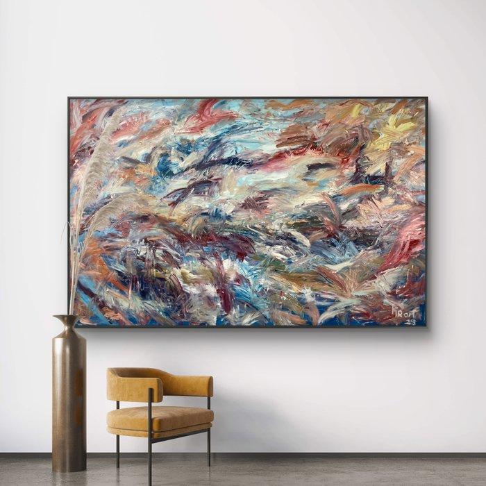 Krom - Koi - XXL, Antiek en Kunst, Kunst | Schilderijen | Modern