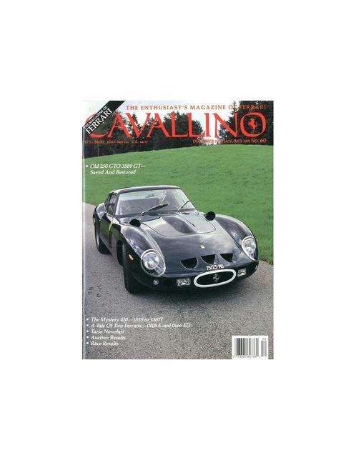1990/1991 FERRARI CAVALLINO MAGAZINE USA 60, Livres, Autos | Brochures & Magazines, Enlèvement ou Envoi