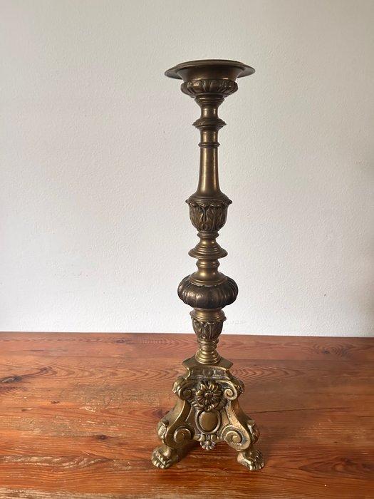 Kandelaar - Koper - Kerkkandelaar - 61 cm - 4,5 kg, Antiek en Kunst, Antiek | Boeken en Manuscripten