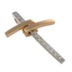 Hanger - 18 karaat Geel goud, Witgoud - 0.05ct. tw. Diamant