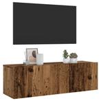 vidaXL Tv-wandmeubel 100x30x30 cm bewerkt hout oud, Huis en Inrichting, Verzenden, Nieuw
