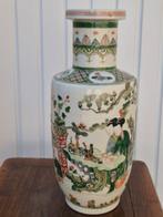 Grote Chinese vaas van famille verte porselein – 42 cm -