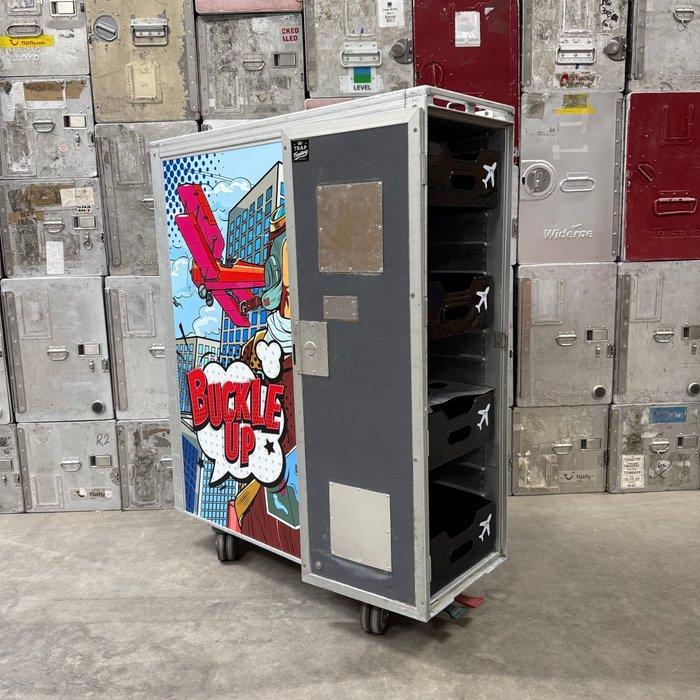 Diethelm Keller Aviation - Trolleys van, Antiek en Kunst, Antiek | Wandborden en Tegels