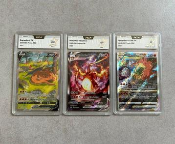The Pokémon Company - 3 Graded card - Dracaufeu V, Dracaufeu