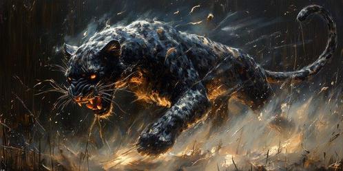 CoCo - Forest Hunter - XXL, Antiek en Kunst, Kunst | Schilderijen | Modern