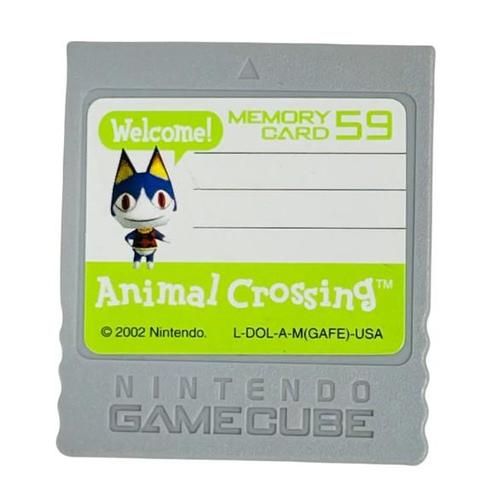Animal Crossing Memory Card 59 blocks, Consoles de jeu & Jeux vidéo, Consoles de jeu | Nintendo GameCube, Envoi