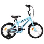 vidaXL Kinderfiets 14 inch zwart en blauw, Nieuw, Verzenden