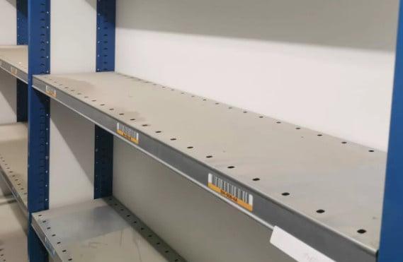 Nedcon SF legbord 1220x400 cm Type N (150kg) gebruikt, Zakelijke goederen, Kantoor en Winkelinrichting | Magazijn, Stelling en Opslag