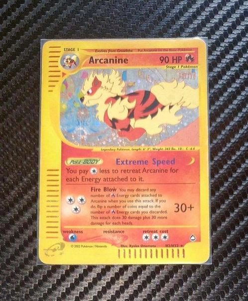 Pokémon - 1 Card - AQUAPOLIS ARCANINE H2/H32, Hobby en Vrije tijd, Verzamelkaartspellen | Pokémon