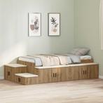 vidaXL Opbergbedframe artisanaal eikenkleurig 244 x 127 x, Huis en Inrichting, Verzenden, Nieuw