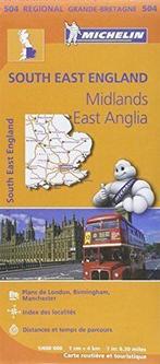 Carte Angleterre Sud-Est, Midlands, Est-Anglie Michelin ..., Livres, Collectif MICHELIN, Verzenden
