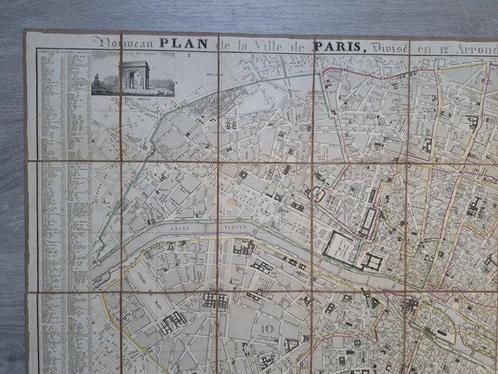 Frankrijk - Parijs; Jean - Nouveau plan de la ville de, Boeken, Atlassen en Landkaarten