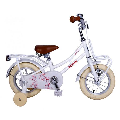 Zonix Omafiets 12 Inch Wit Met Voordrager Gratis Rijklaar, Vélos & Vélomoteurs, Vélos | Filles, Enlèvement ou Envoi