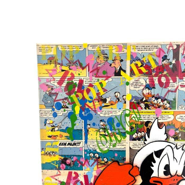 Koen Betjes (1992) - Rebellious Donald Duck x Street, Antiquités & Art, Art | Peinture | Moderne