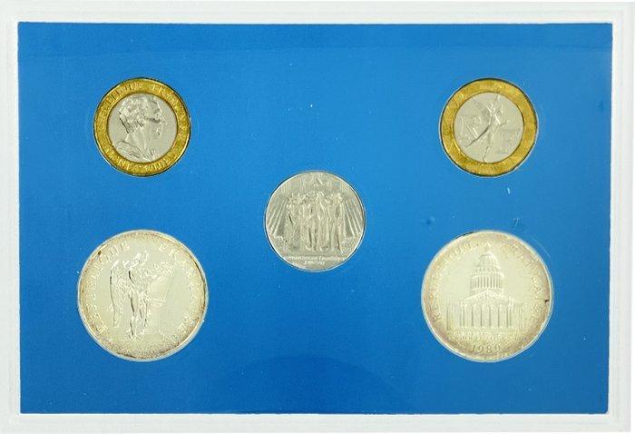 Frankrijk. Mint Set (BU) 1989 (5 monnaies) dont 10 Francs, Postzegels en Munten, Munten | Europa | Euromunten