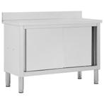 vidaXL Werktafel met schuifdeuren 120x50x(95-97) cm, Zakelijke goederen, Horeca | Overige, Verzenden