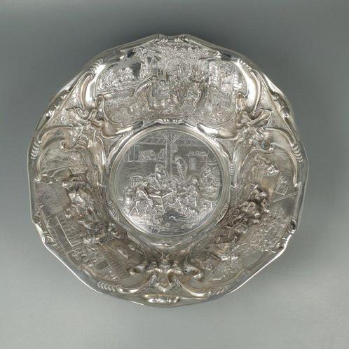 H. Hooijkaas - Plateau - Argent 835, Antiek en Kunst, Antiek | Zilver en Goud
