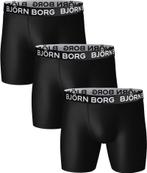 Bjorn Borg Performance Boxers 3-Pack Zwart maat XL Heren, Verzenden, Zwart, Bjorn Borg, Boxer