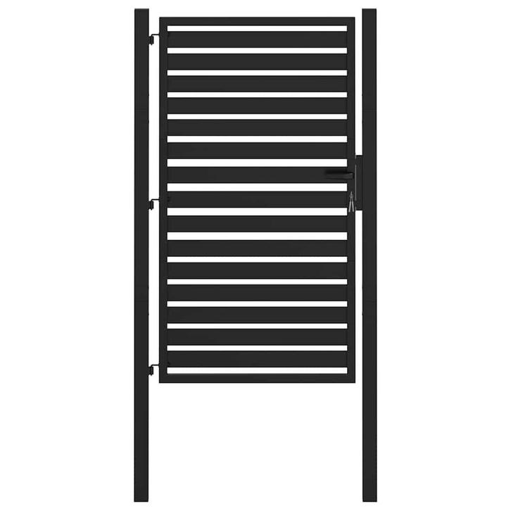 Zwarte Tuinpoort 100x150 | Tweede Kansje | Nu EUR X!, Tuin en Terras, Tuinhekken en Hekwerk, Met poort, Nieuw, Aluminium, Tuinhek