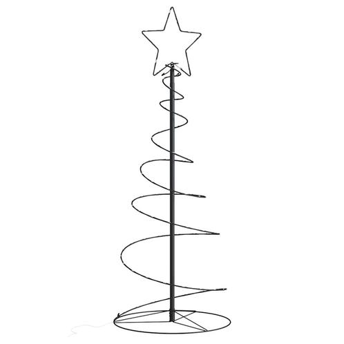 vidaXL LED-kerstboom 80 LEDs warm wit 120 cm, Diversen, Kerst, Nieuw, Verzenden