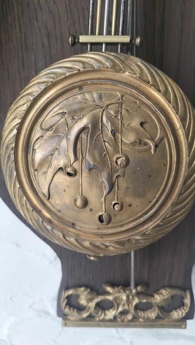 Regulateur wandklok - eiken-messing - 1960-1970, Antiek en Kunst, Antiek | Klokken