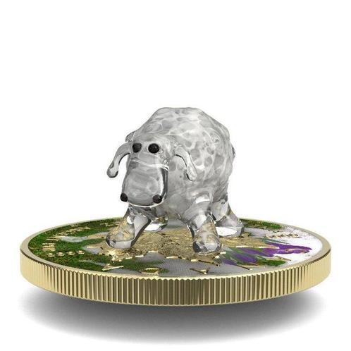 Canada. 5 Dollars 2022 Maple leaf - Murano glass Series, Postzegels en Munten, Munten | Europa | Niet-Euromunten