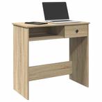 vidaXL Bureau 80x40x75 cm bewerkt hout sonoma eikenkleurig, Huis en Inrichting, Verzenden, Nieuw