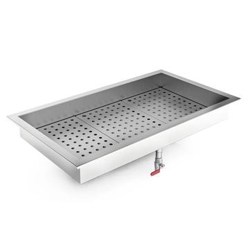 Crushed Ice Bak | RVS | Inbouw (Recht) | 3x 1/1 GN | Open |, Verzenden