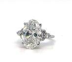 Verlovingsring - 14 karaat Witgoud - 6.39ct. tw. Diamant