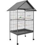 tectake Vogelkooi 168cm hoog - antraciet, Dieren en Toebehoren, Verzenden, Nieuw