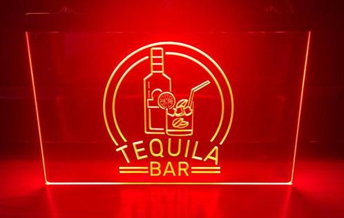 Tequila bar neon bord lamp LED cafe verlichting reclame lich, Huis en Inrichting, Lampen | Overige, Nieuw, Verzenden