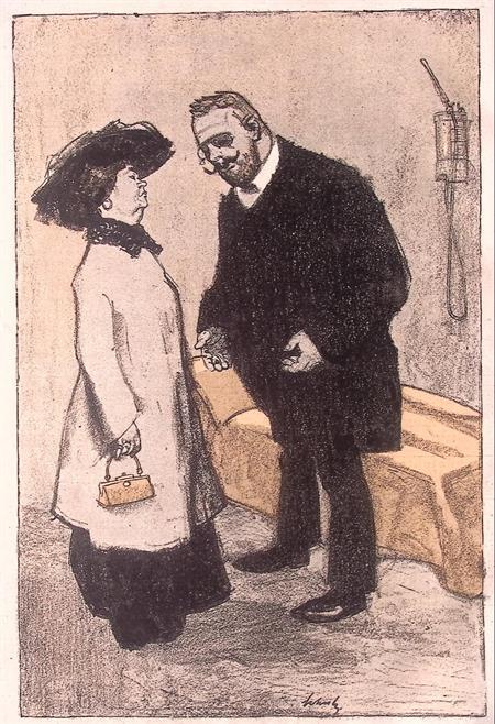 Bij de dokter (lijst optie, Kunst, Antiek en Kunst), Antiek en Kunst, Kunst | Overige Kunst, Verzenden