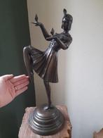 Beeld, Dansende vrouw - 6,1 kg - 54 cm - Brons, Antiek en Kunst, Curiosa en Brocante