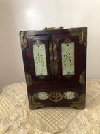 Kast - Hout, Messing, Prachtige doos in de vorm van een, Antiek en Kunst