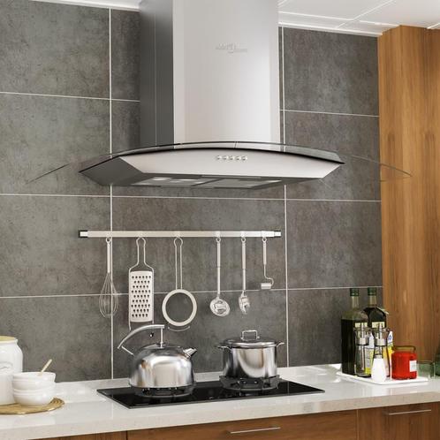 vidaXL Wandafzuigkap 756 m³/u LED 90 cm roestvrij staal, Elektronische apparatuur, Afzuigkappen, Nieuw, Verzenden